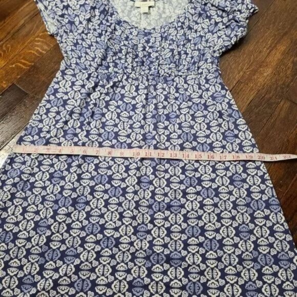 Vintage 90s Y2K Blue Butterfly Print Baby doll Mini Dress - Picture 12 of 14